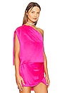 view 2 of 4 Strappy Drape Top in Hot Pink