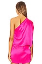 view 3 of 4 Strappy Drape Top in Hot Pink