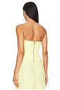 view 3 of 4 Pleated Bustier in Limoncello