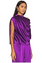 view 2 of 4 DRAPED トップ in Eggplant