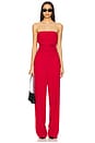 view 4 of 4 Pleated Bustier Top in Cherry