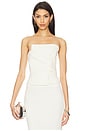 view 1 of 5 Wrap Bustier Top in Cream