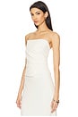 view 3 of 5 Wrap Bustier Top in Cream