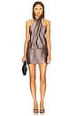 view 4 of 4 Cross Wrap Halter Top in Smog