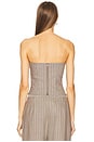 view 4 of 6 Wrap Bustier Top in Pinstripe