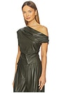 view 3 of 5 Off Shoulder Top in Army