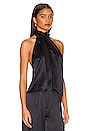 view 2 of 4 Halter Open Back Top in Abyss