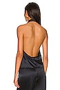 view 3 of 4 Halter Open Back Top in Abyss