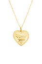 view 2 of 2 I Love You Heart Necklace in Gold