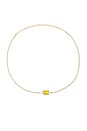 view 1 of 2 Mini Halo Stone Tennis Necklace in Gold