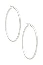 view 1 of 2 Essential Sterling Hoops in Silver