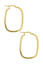 view 3 of 3 Nile Hoops in Gold