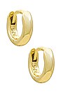 view 1 of 2 Tiny Essential Round Huggies in Gold