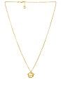 view 1 of 2 FLOWER CUT SCRIPT PENDANT ネックレス in Gold