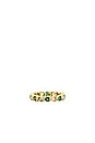 view 3 of 3 Emerald Heart Eternity Band Ring in Gold