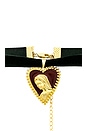 view 2 of 2 X Mirror Palais Virgin Sangre Choker in Velvet & Gold