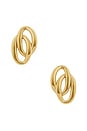 view 1 of 2 Linked Stud Earring in Gold