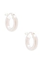 view 1 of 3 Small Ravello Hoops in Silver