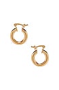 view 1 of 3 Small Ravello Hoops in Gold