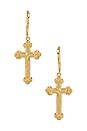 view 1 of 3 SIENA CROSS 귀걸이 in Gold
