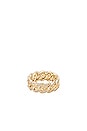 view 2 of 3 ANILLO ICED CUBAN LINK II in Gold