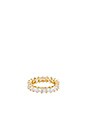 view 1 of 1 The Princess Cut Eternity Band in Gold