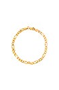 view 4 of 4 The Figaro Bracelet in Gold