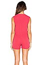 view 3 of 5 Embellished Romper in Coral