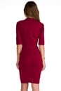 view 4 of 5 Tropical Ponte Julianna Dress in Oxblood
