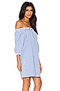 view 2 of 5 Neville Dress in White & Blue