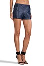 view 2 of 6 Soft Lamb Leather Link Short in Midnight