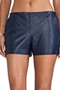view 4 of 6 Soft Lamb Leather Link Short in Midnight