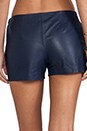 view 6 of 6 Soft Lamb Leather Link Short in Midnight