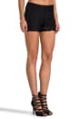 view 2 of 7 Hopper Lace and Leather Shorts in Black