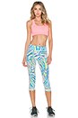 view 4 of 4 Scallop Shell Mid Length Legging in Multi