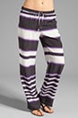 view 1 of 7 Ink Stripe Ikat Yuma Pant in Black Plum