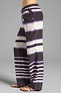 view 2 of 7 Ink Stripe Ikat Yuma Pant in Black Plum