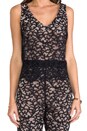 view 4 of 6 Zia Lace Jumpsuit en Black/Nude in Black & Nude