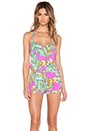 view 1 of 4 Tuvalu Romper in Flamingo