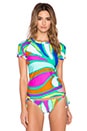 view 1 of 3 Tropicalia Rash Guard in Multi
