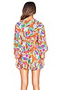 view 3 of 4 Sea Garden Tunic in Tangerine