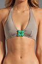 view 3 of 3 Rex Ray Collaboration Buckle Front Halter in Taupe