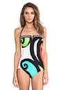 view 2 of 5 Pop Wave Bandeau One Piece in Multi