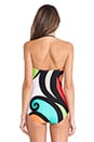 view 4 of 5 Pop Wave Bandeau One Piece in Multi