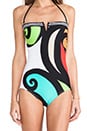 view 5 of 5 Pop Wave Bandeau One Piece in Multi