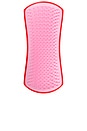 view 2 of 4 Large De-shedding Dog Grooming Brush in Red & Pink