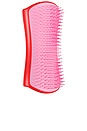 view 4 of 4 Large De-shedding Dog Grooming Brush in Red & Pink