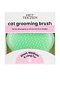 view 1 of 4 Cat Grooming Brush in Green