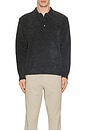 view 4 of 4 Velvet Knit Polo in Black