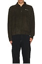 view 4 of 4 Logo Shaggy Knit Polo in Olive